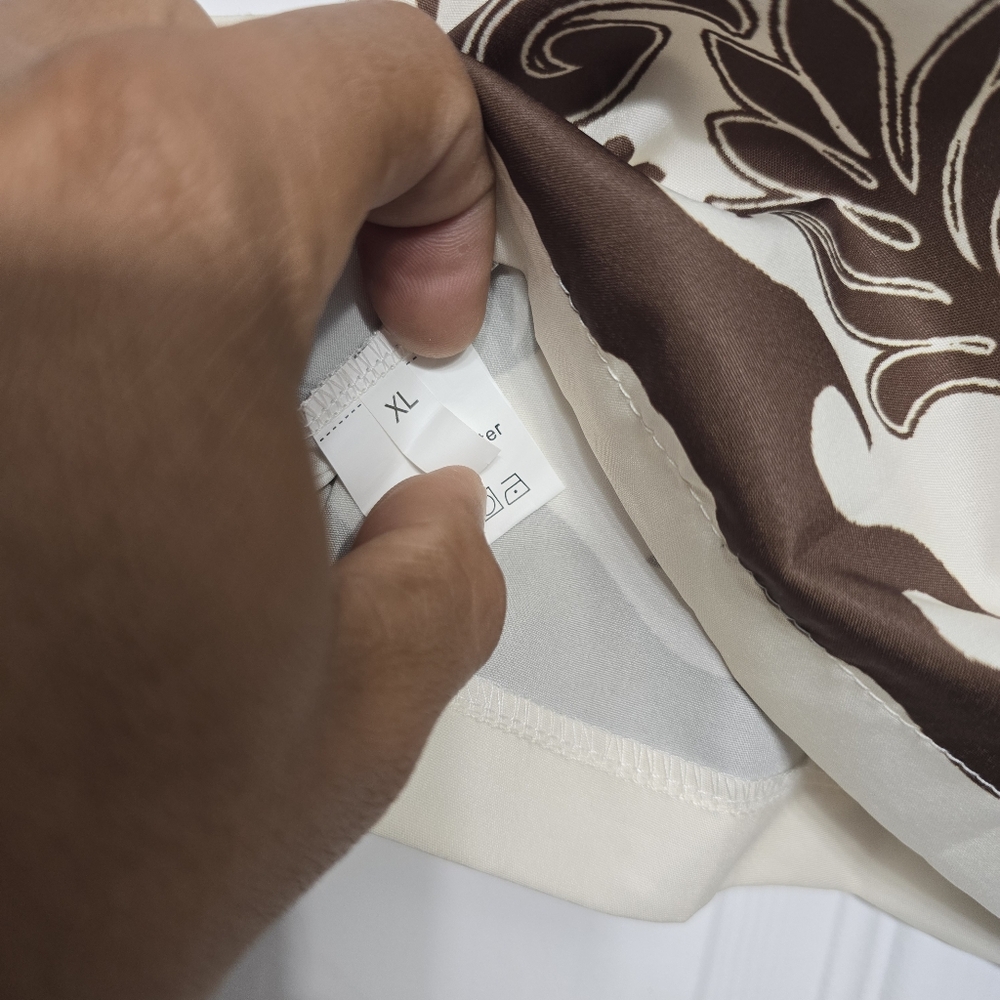 Brown and Cream Floral Skirt And TOP - Picture 6 of 13